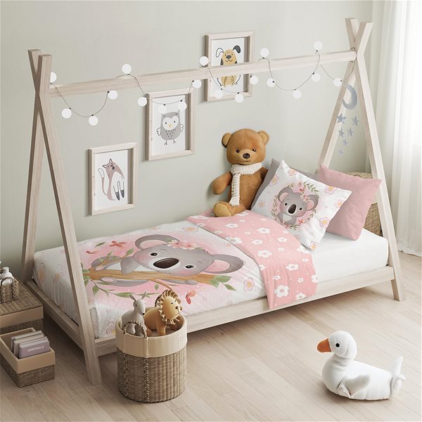 Detská posteľná bielizeň FARO Cuddles koala 100 × 135 cm ...