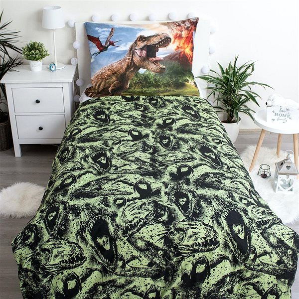 Detská posteľná bielizeň Jerry Fabrics Jurský svet 140 × 200 cm ...