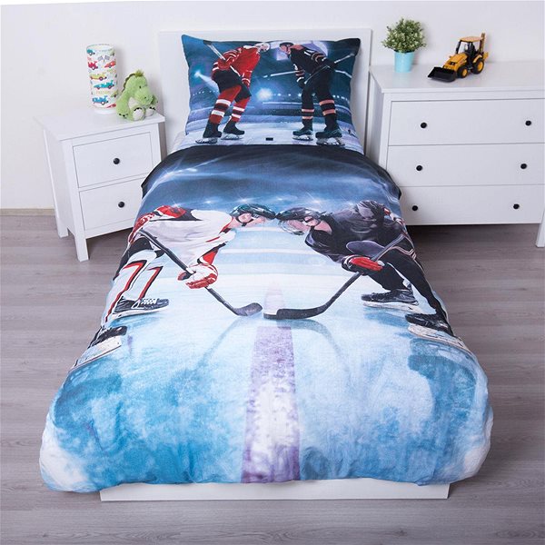 Povlečení Jerry Fabrics  Lední hokej / Ice 140×200 cm ...