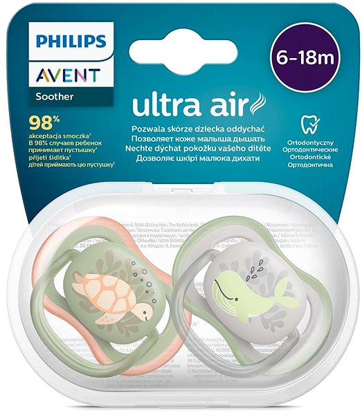 Cumi Philips AVENT Ultra Air figura 6-18 m kisfiú (tenger), 2 db ...