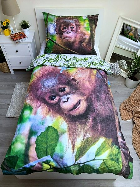 Gyerek ágyneműhuzat Jerry Fabrics Orangután 02 140×200 cm ...