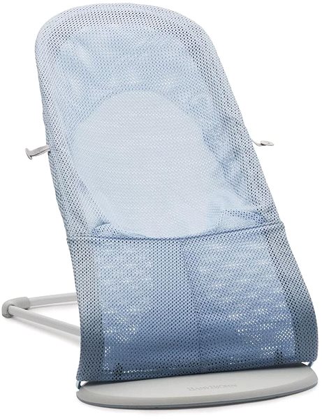 Pihenőszék Babybjörn Balance Soft Sky Blue/White mesh, világosszürke kivitelben Jellemzők/technológia