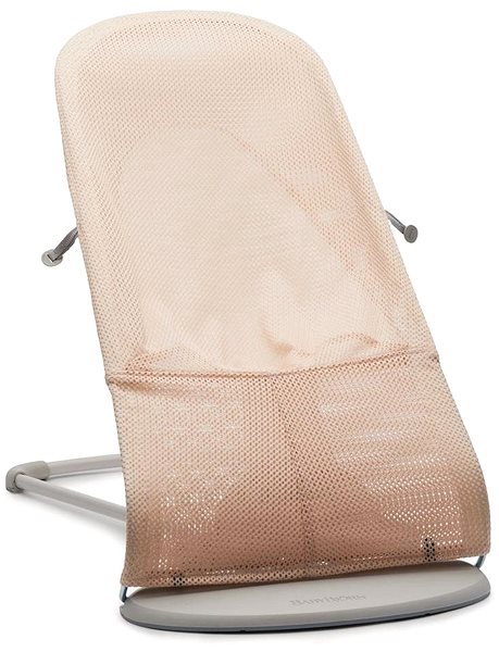 Pihenőszék Babybjörn Balance Soft Pearly Pink/White mesh, világosszürke kivitelben Jellemzők/technológia