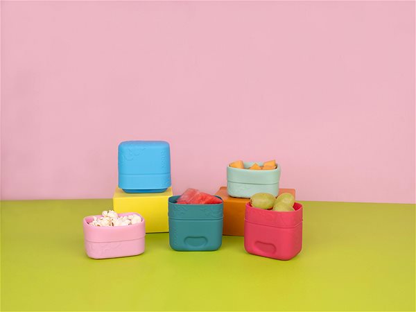 Svačinová krabička b.box Mini krabička na svačinu růžová/ červená 2 ks Lifestyle