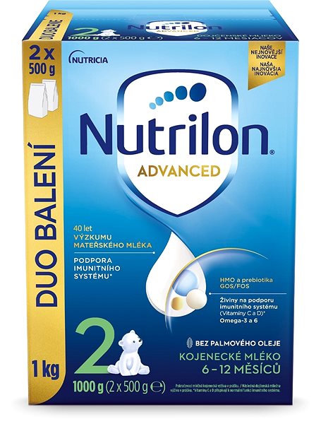 Dojčenské mlieko Nutrilon 2 Advanced pokračovacie dojčenské mlieko 2× 1 kg, 6+ Screen