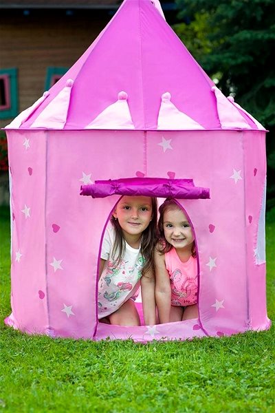 Gyereksátor BABY MIX gyermek sátor vár rózsaszínű Lifestyle