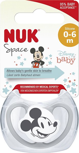 Cumlík NUK Space 0 – 6 m BOX Disney Mickey ...