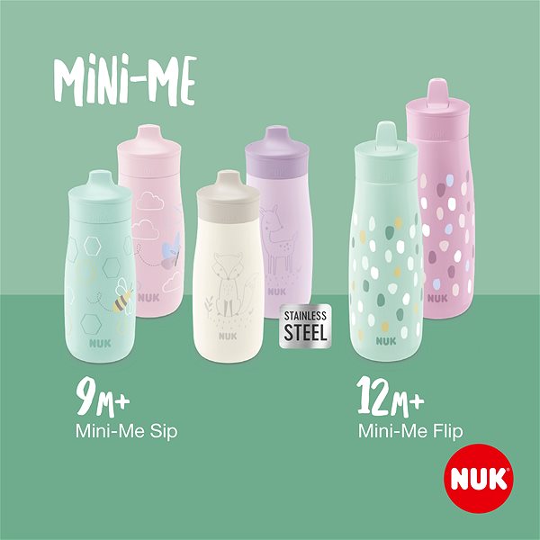 Detská fľaša na pitie NUK Mini-Me Sip 300 ml zelená ...