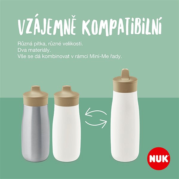 Láhev na pití pro děti NUK Mini-Me Sip 300 ml zelená ...