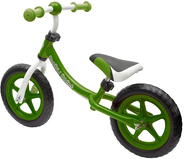 Futókerékpár BABY MIX Twist Gyerek futóbicikli - zöld Oldalnézet
