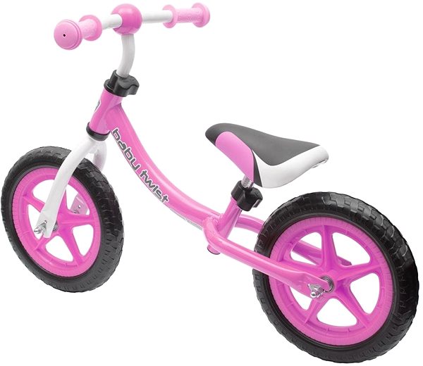 Futókerékpár BABY MIX Twist Gyerek futóbicikli - rózsaszín Oldalnézet