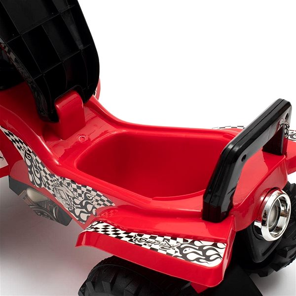 Futóbicikli BABY MIX négykerekű gyerek futóbicikli hanggal - piros Jellemzők/technológia