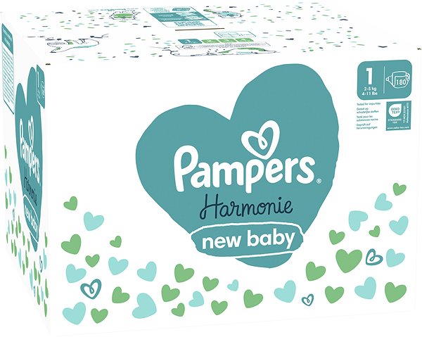 Jednorazové plienky PAMPERS Harmonie Baby veľkosť 1 (180 ks) ...