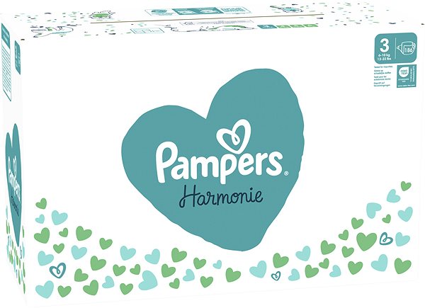 Jednorazové plienky PAMPERS Harmonie Baby veľkosť 3 (186 ks) ...