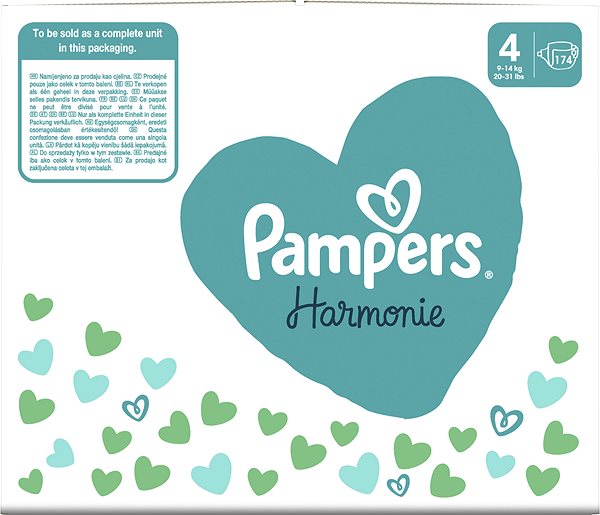 Jednorazové plienky PAMPERS Harmonie Baby veľkosť 4 (174 ks) ...