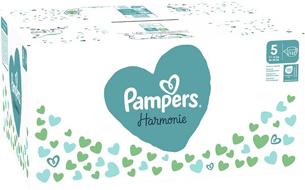 Jednorazové plienky PAMPERS Harmonie Baby veľkosť 5 (152 ks) ...