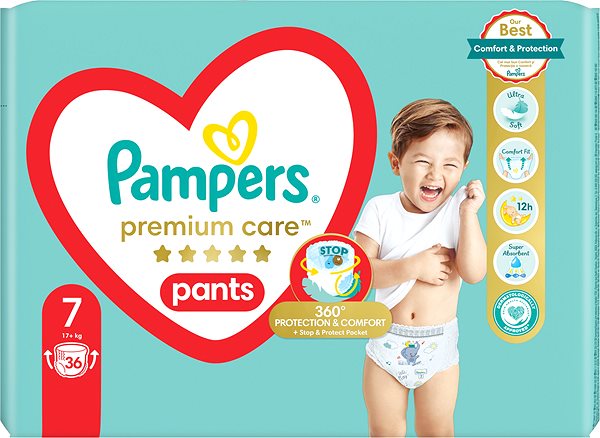 Bugyipelenka Pampers Premium Care Pants, 7 (36 db) ...