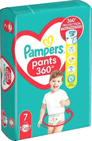 Plienkové nohavičky PAMPERS Pants veľkosť 7 (42 ks) ...