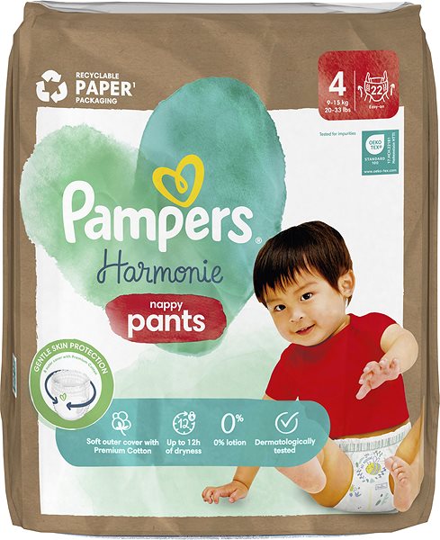Plienkové nohavičky PAMPERS Pants Harmonie veľkosť 4 (22 ks) ...