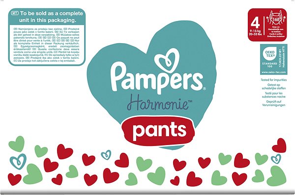 Plienkové nohavičky PAMPERS Pants Harmonie veľkosť 4 (168 ks) ...