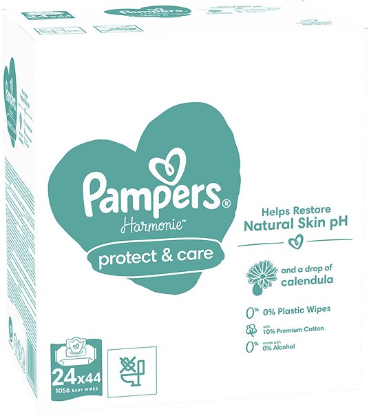 Popsitörlő PAMPERS Harmony Protect & Care 24×44 ...