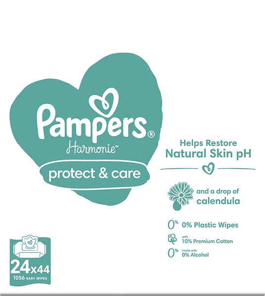 Popsitörlő PAMPERS Harmony Protect & Care 24×44 ...