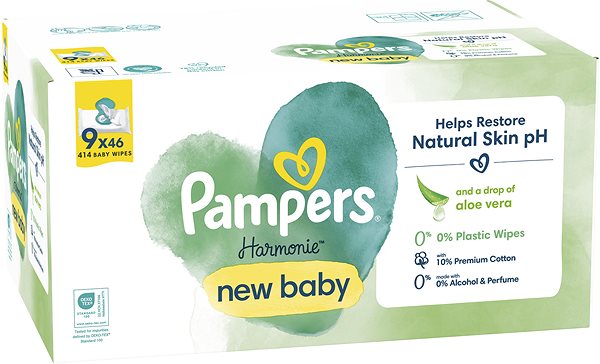 Popsitörlő PAMPERS Harmonie New Baby 9×46 ...