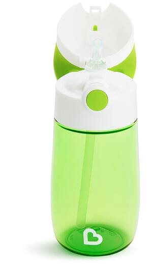 Gyerek kulacs Munchkin Flip & Go™ szívószálas pohár, zöld, 355 ml ...