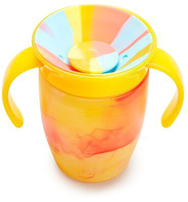 Munchkin Miracle 360° Tie Dye Cup Tropical yellow and pink 2pcs, 207ml.