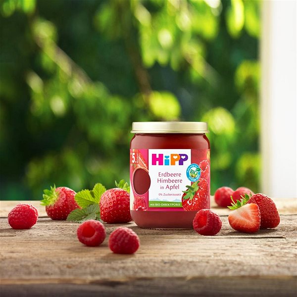 Snack HIPP Alma eperrel és málnával 160 g .
