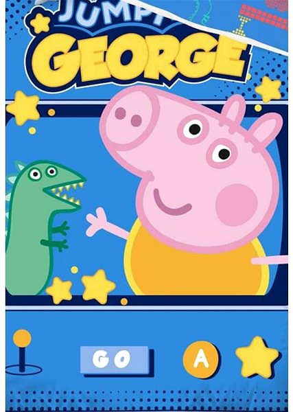 Dětské povlečení TIPTRADE Prasátko Peppa George Jumping Game 140 × 200 cm ...