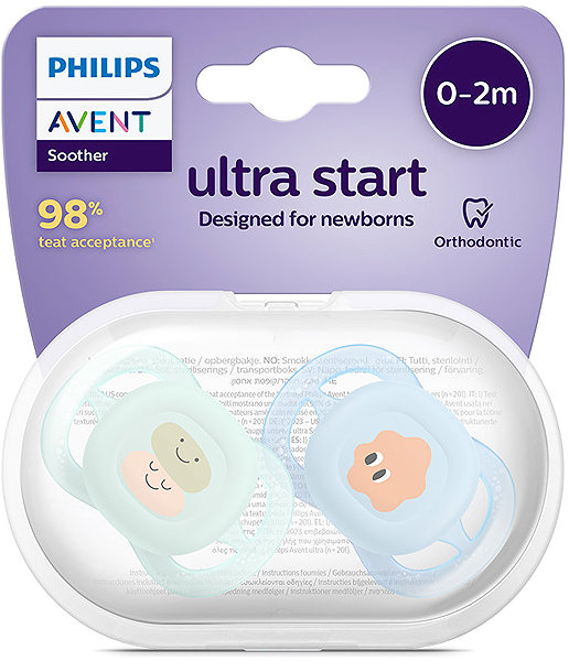 Cumi Philips AVENT Ultrastart 0-2 h kisfiú, 2 db ...