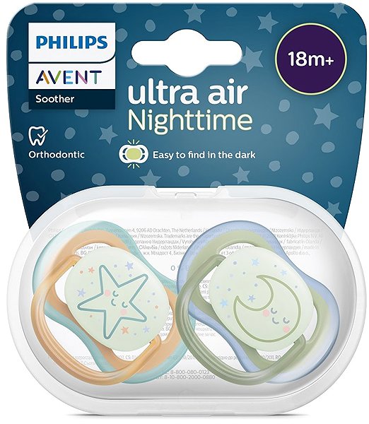 Cumi Philips AVENT Ultra Air éjszakai, 18 h+ neutral, 2 db ...