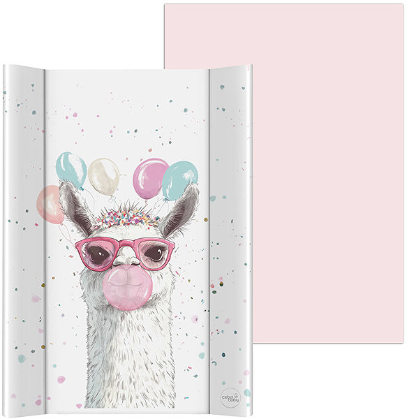 Pelenkázó alátét CEBA Basic Crazy Llama kétoldalas, 50×70 cm ...