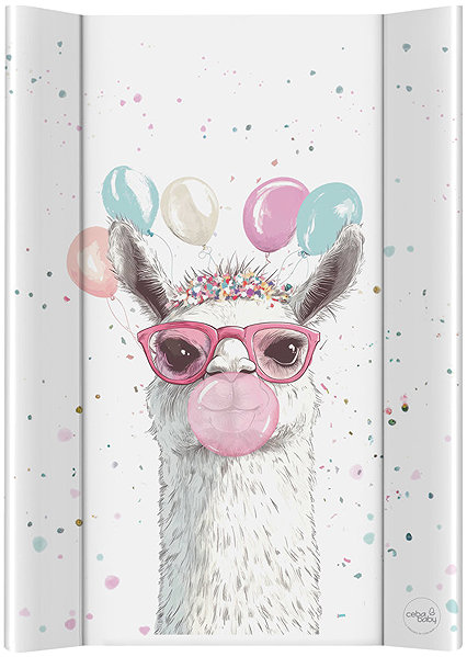 Pelenkázó alátét CEBA Basic Crazy Llama kétoldalas, 50×70 cm ...