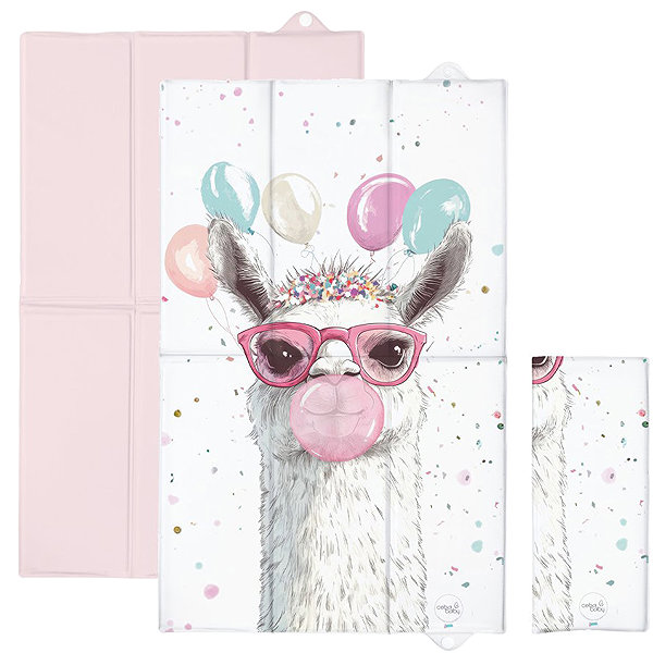 Pelenkázó alátét CEBA Basic Crazy Lama 80×50 cm ...