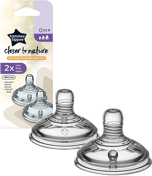 Tommee Tippee Anti-Colic Natural Start vari-flow teat 0m+ 2pcs.