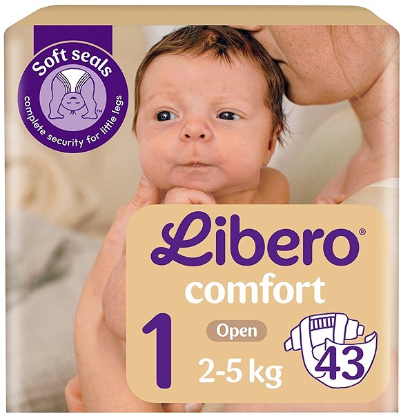 Jednorazové plienky Libero Comfort veľ. 1 (43 ks) .
