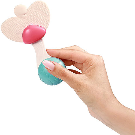 Csörgő BabyOno rágóka csörgővel Heart 3 m+ ...