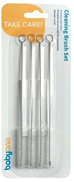 BabyOno Bottle Brush Straw Cleaning Brushes 4 pcs .
