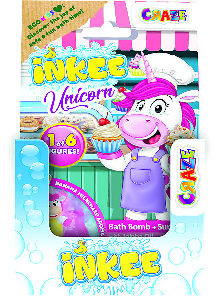 CRAZE Unicorn bath bomb.