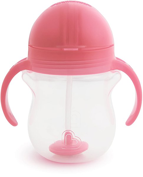 Tanulópohár Munchkin Click Lock™ Tip & Sip pohár, 207 ml, 6m+, rózsaszín ...