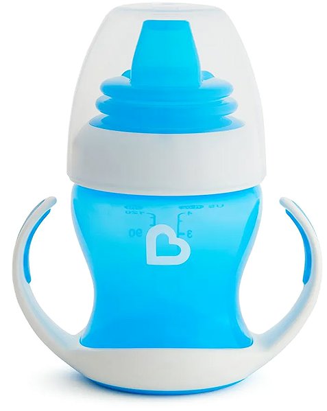 Tanulópohár Munchkin GENTLE™ első pohár, 118 ml, 4m+, kék ...