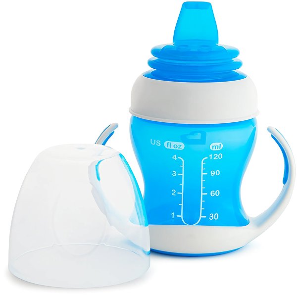 Tanulópohár Munchkin GENTLE™ első pohár, 118 ml, 4m+, kék ...