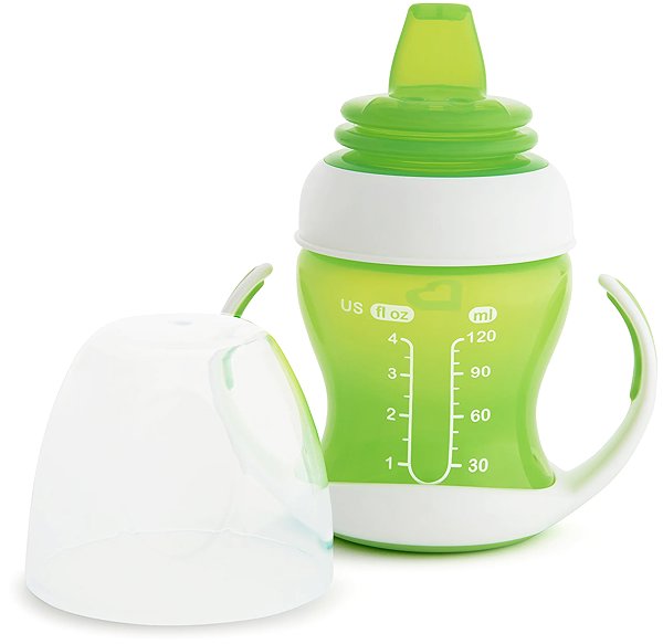 Tanulópohár Munchkin GENTLE™ első pohár, 118 ml, 4m+, zöld ...