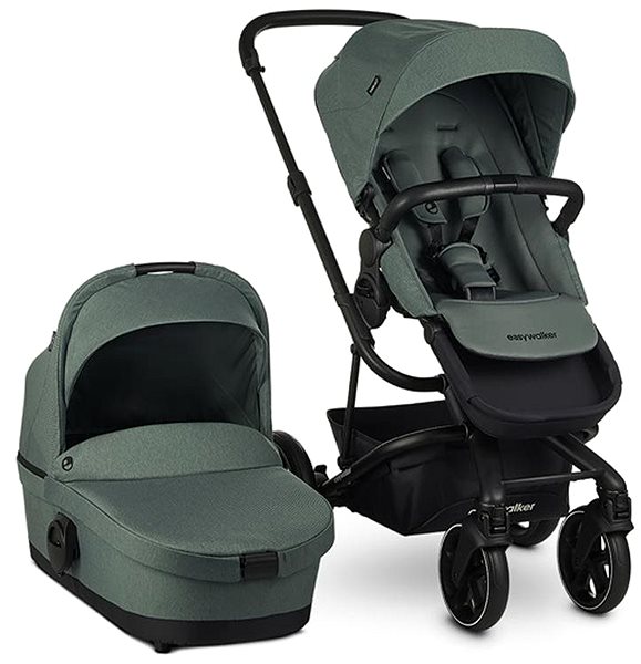 Baby Buggy EASYWALKER Set XXL Harvey3 Forest Green with Accessories Screen