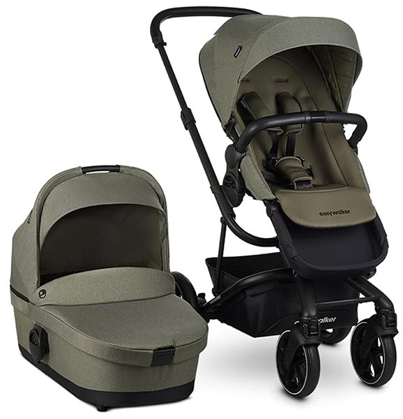 Baby Buggy EASYWALKER Set XXL Harvey3 Sage Green with Accessories Screen
