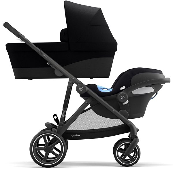Baby Buggy CYBEX Gazelle S BLK Deep Black Lateral view