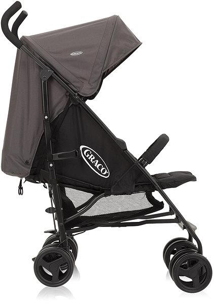 Baby Buggy GRACO TraveLite Black/Grey Lateral view