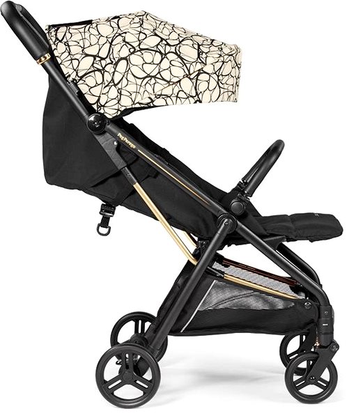Baby Buggy PEG PÉREGO SELFIE Graphic Gold 2022 Lateral view